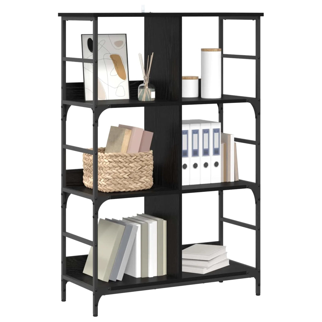 Libreria Rovere nero 78,5 x 33 x 117,5 cm metallo PB 8010891