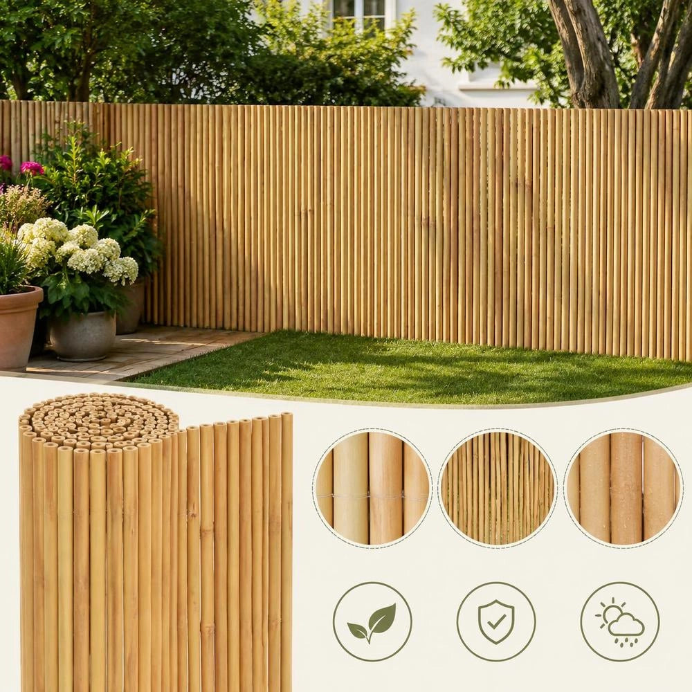 Bamboo Garden Fence 300 X 100 Cm