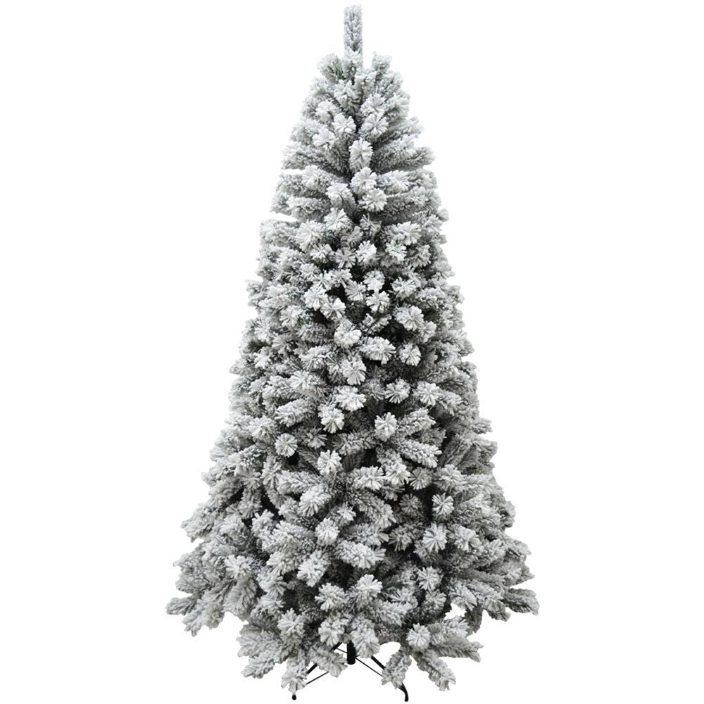 Albero Di Natale Innevato Royal 180cm 655 Rami Super Folto Effetto Neve Reale
