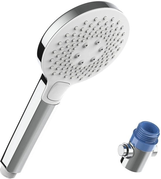 Douchekop universale con stopper, con 4 tipi di getto, massaggio, testa da doccia per cani con stopper, con getto potente, chiusura idraulica