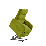 Poltrona Alzapersona Elettrica 2 Motori 72x111x86 cm Martina in Microfibra Dispositivo Medico 1 Verde