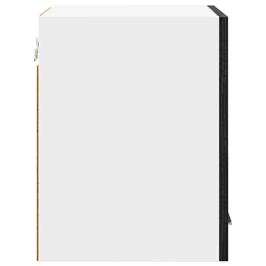 Armadio pensile 2 pcs Rovere Nero e Bianco 30 x 31 x 40 cm
