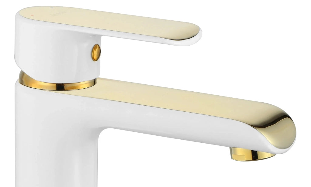 Rubinetto Da Lavabo Rea Bloom White Gold High