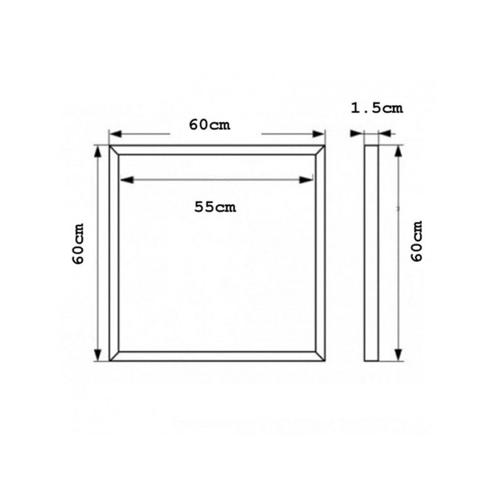 Trade Shop - Pannello Led Telaio Luminoso Cornice 60x60 Cm 48 W 5700lm Lampadario Sospensione Tot - -bianco Caldo      -