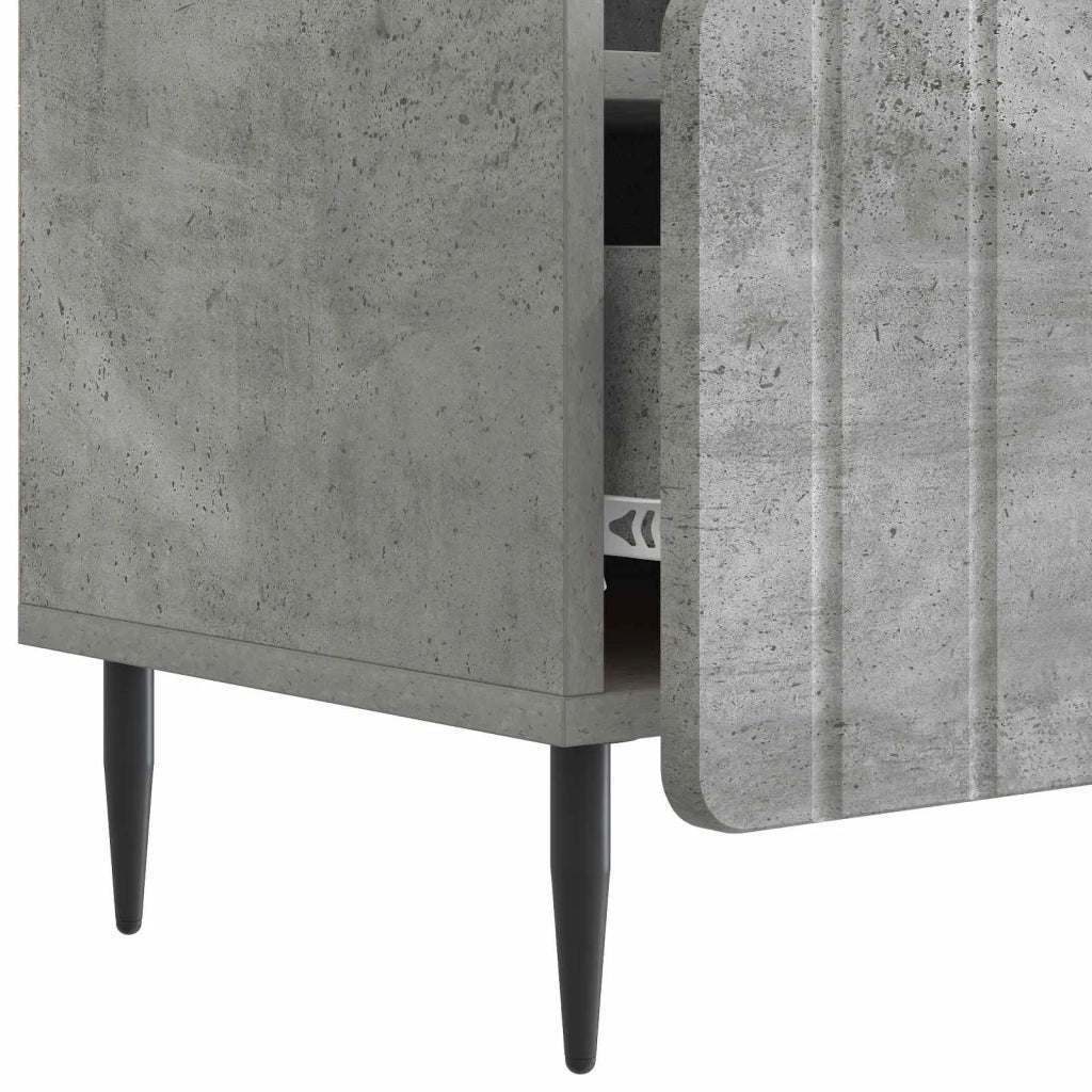 Mobile TV con cassetto Grigio Cemento 102 x 34,5 x 50 cm