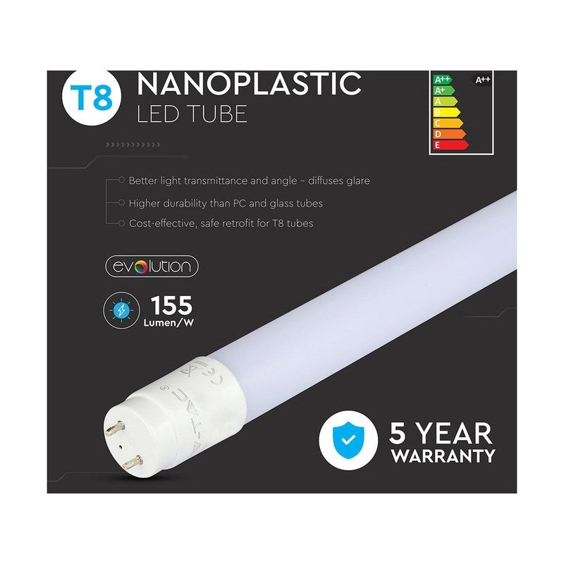 Tubo Led T8 G13 150cm 20W 3000K 2100LM Alimentazione da Un Lato Starter Incluso SKU-216265