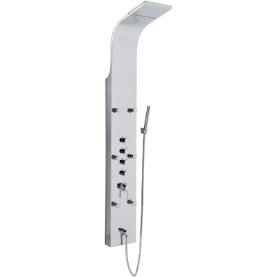 PARETE ATTREZZATA MULTIFUNZIONE MOD. NIAGARA INOX LUCIDO- Acciaio inox lucidato- METAF- pezzi 1