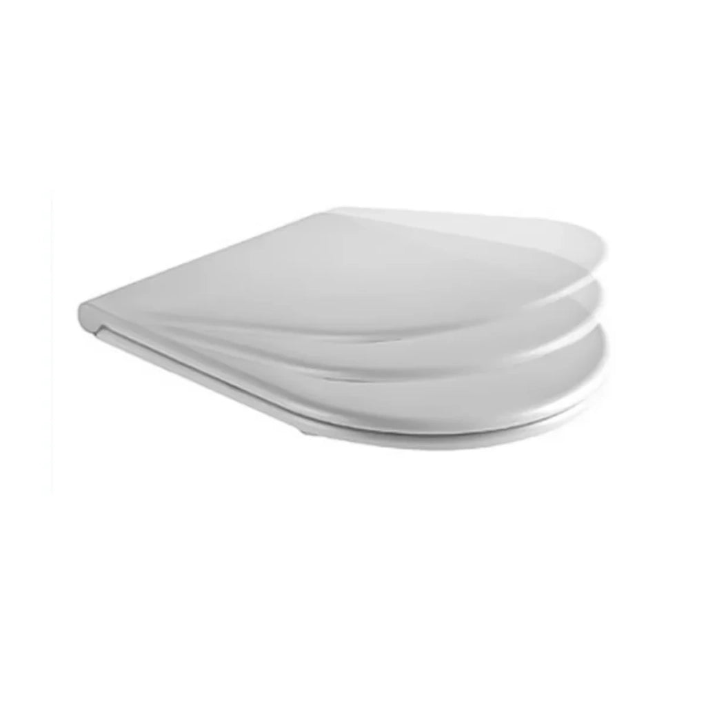 Copriwater Soft-Close Azzurra Ceramica "Comoda" Bianco Opaco