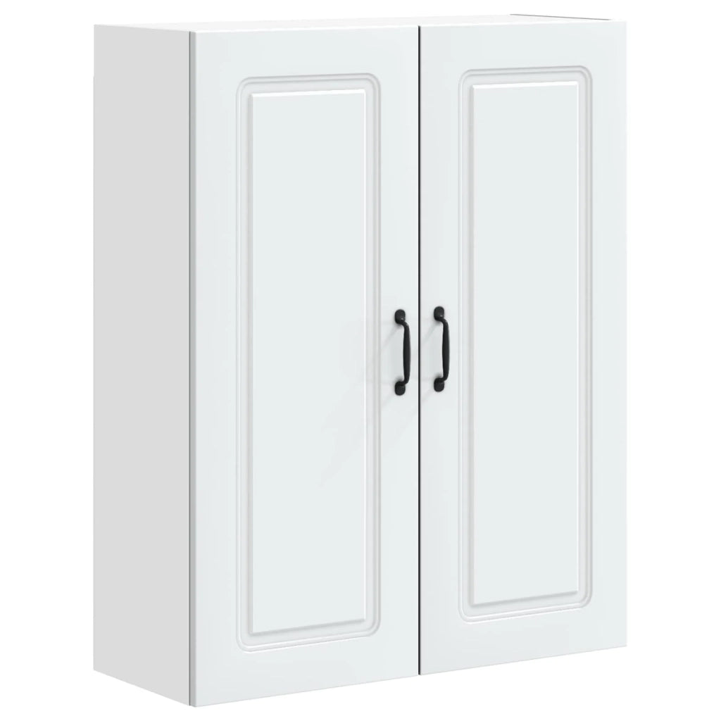 Mobile da cucina rettangolare moderno 80 x 31 x 100 cm con ampio spazio contenitivo in legno composito bianco 02_0053823