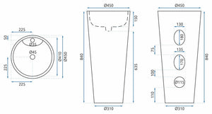 Lavabo Monolitico Rea Anya