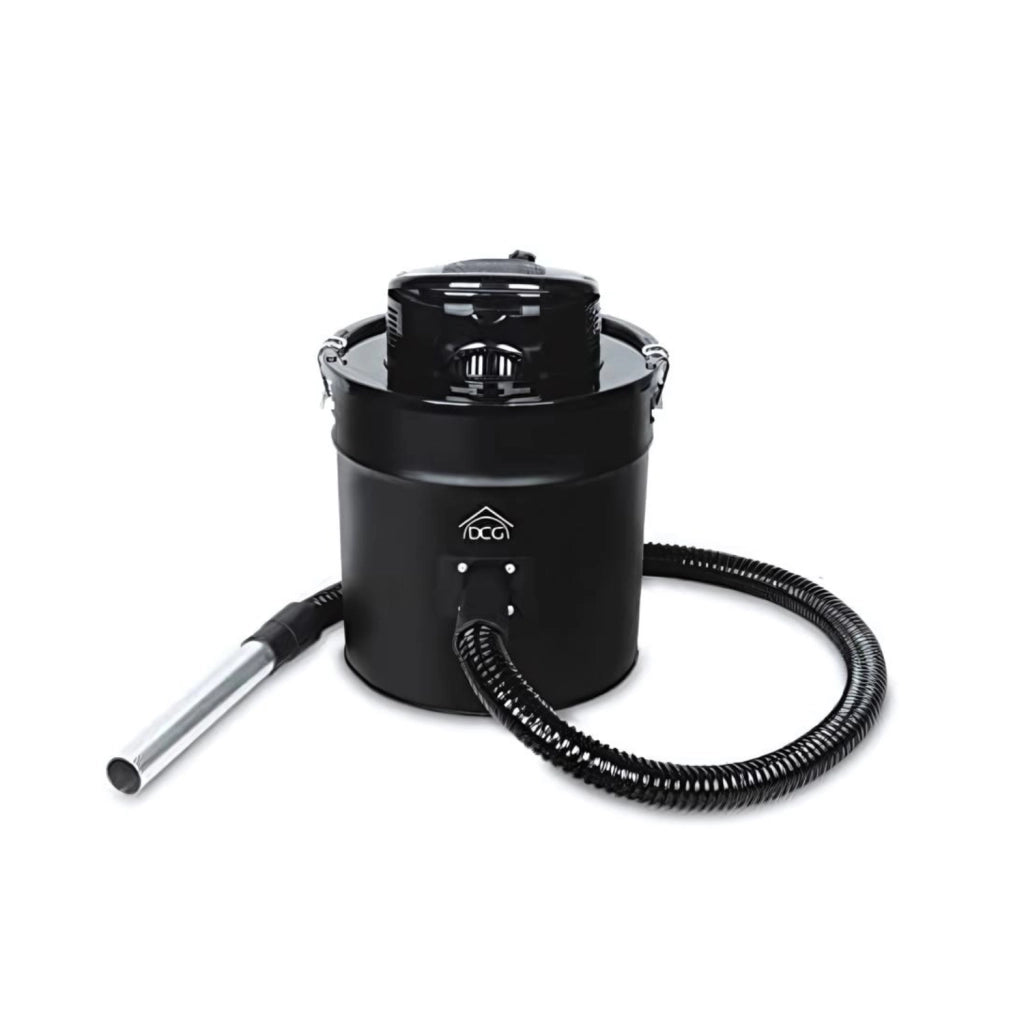 DCG Eltronic BS8800-Aspiracenere con Motore, capacità 20lt. Tubo Flessibile in Alluminio, 1200 W, 20 Litri, Nero