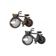 Trade Shop - Orologio Sveglia Tavolo Forma Bicicletta Bike Cestino Analogica Allarme Casa -