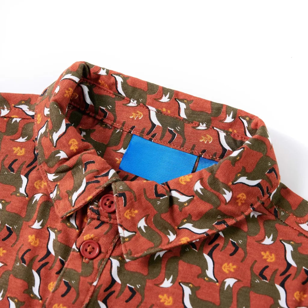 Camicia per Bambini Ruggine Chiaro 128 13347