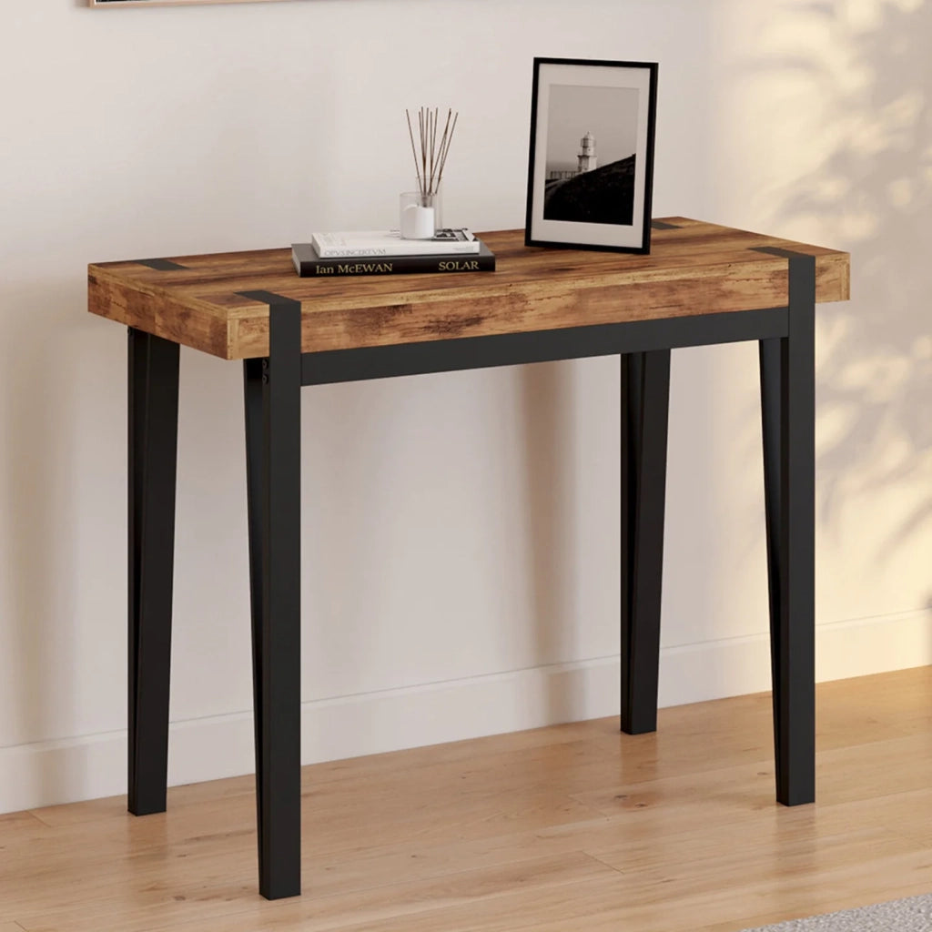 IDMarket - Consolle allungabile AUSTRIA, 10 posti, 235 cm, design industriale