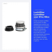 Filtro dell'aria per motori 47cc/49cc - Alta qualità - Anticorrosivo - Resistenze ai urti - Utilizzo duraturo - Filtro del motore