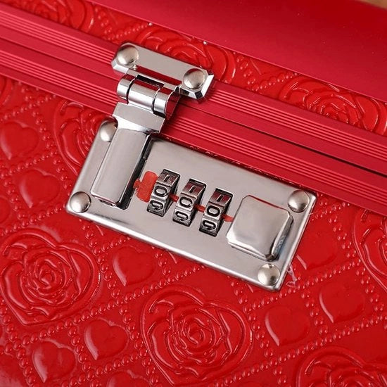 Combinazione Hasp 2 Pack - Fermo Posto Sloti 3 Cifre - Argento 65mm Box da Falegnameria - Borsa da Viaggio per Fermo Posto - Accessori da Viaggio