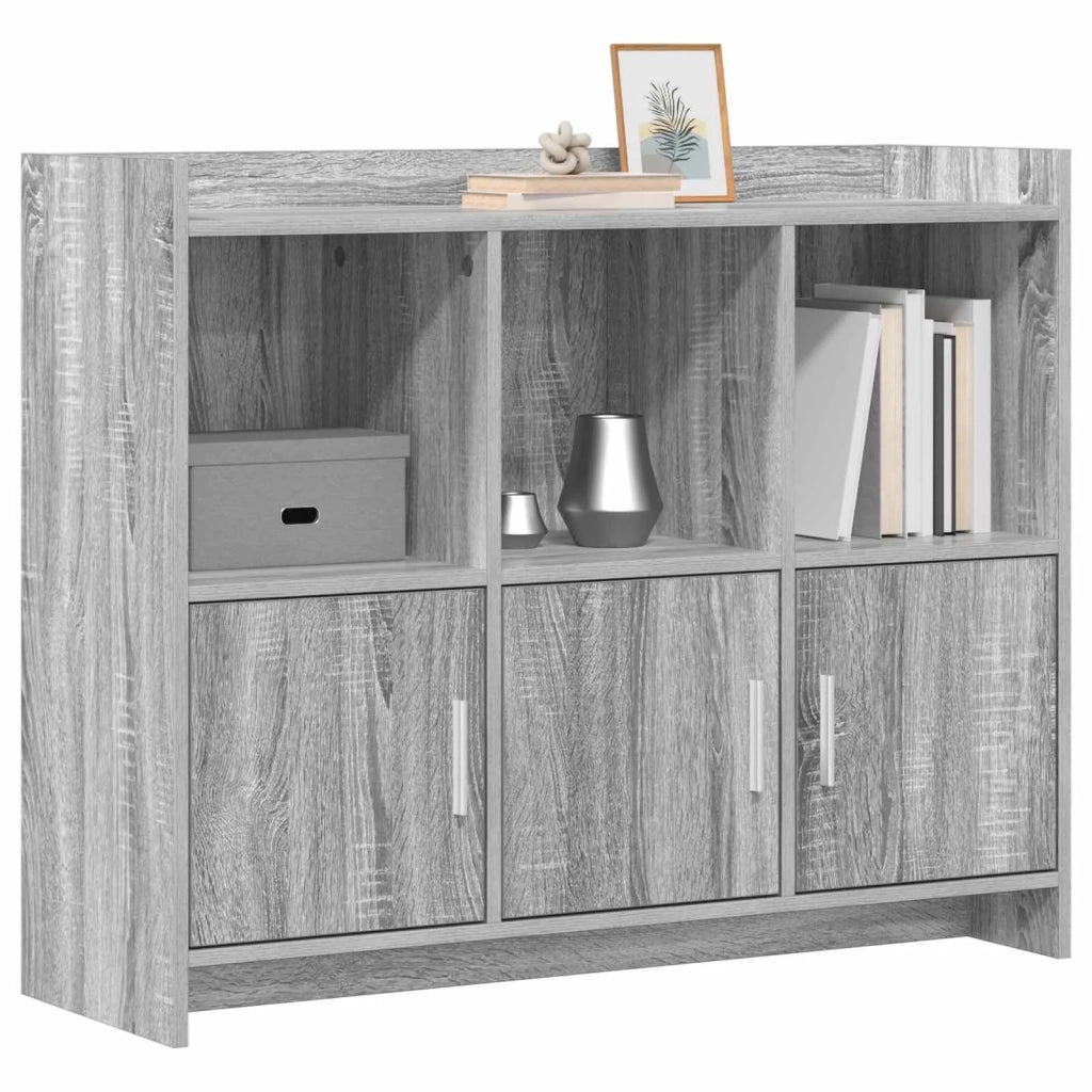 Credenza Sonoma grigio 98,5 x 33 x 80 cm Legno ingegnerizzato 8011144