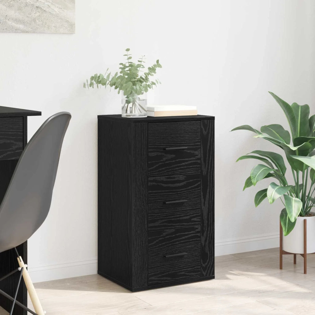 Credenza Rovere Nero 40 x 33 x 70 cm Legno multistrato 881002