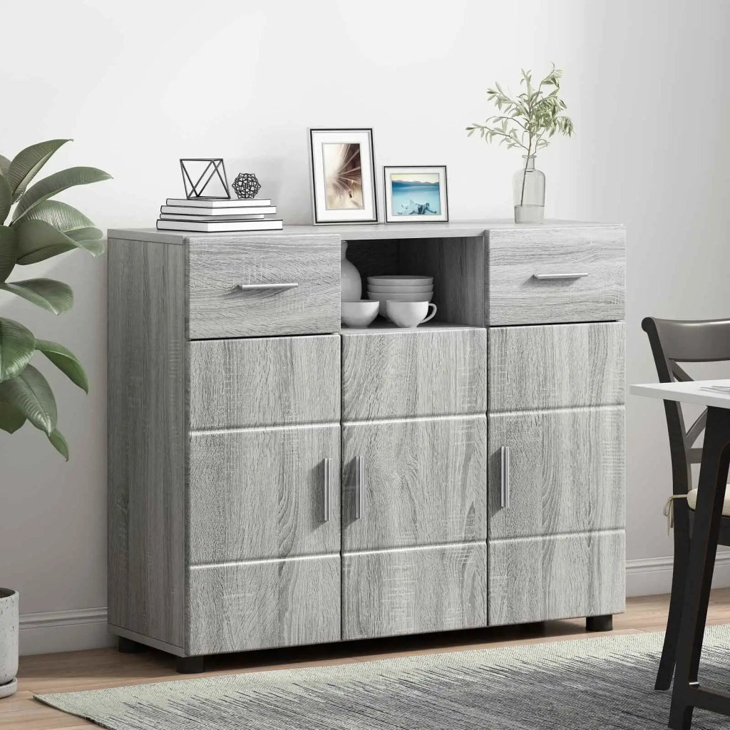 Armadio in Legno con cassetto Grigio Sonoma 88,5 x 30,5 x 73 cm CFW7559350
