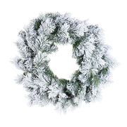 Corona di Natale Innevata Ghirlanda Natalizia Decorazioni Addobbi Cermis Dimensioni: Ø 80 cm