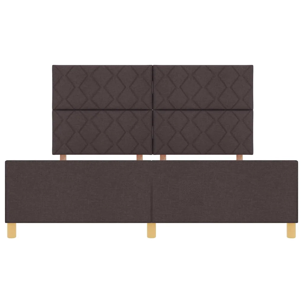 Struttura del letto Marrone scuro 180 x 200 cm Tessuto 3344826
