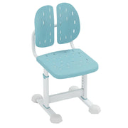 Sedia da ufficio per bambini regolabile in altezza 42 x 36 x 67,5-75,5 cm comfort ottimale doppio schienale in PP blu 20_0011106