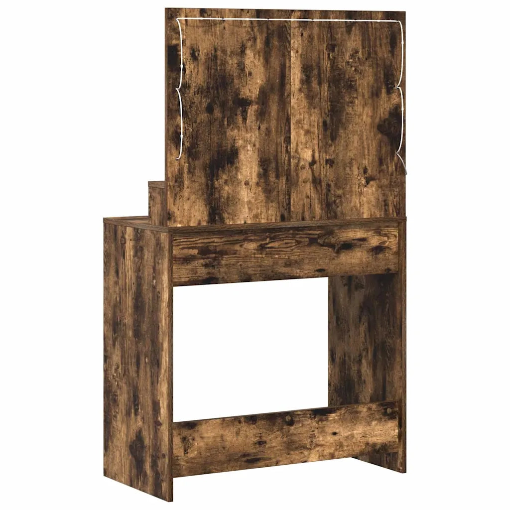 Tavolo da Trucco Rovere fumé 79 x 41 x 135 cm Legno multistrato 865086