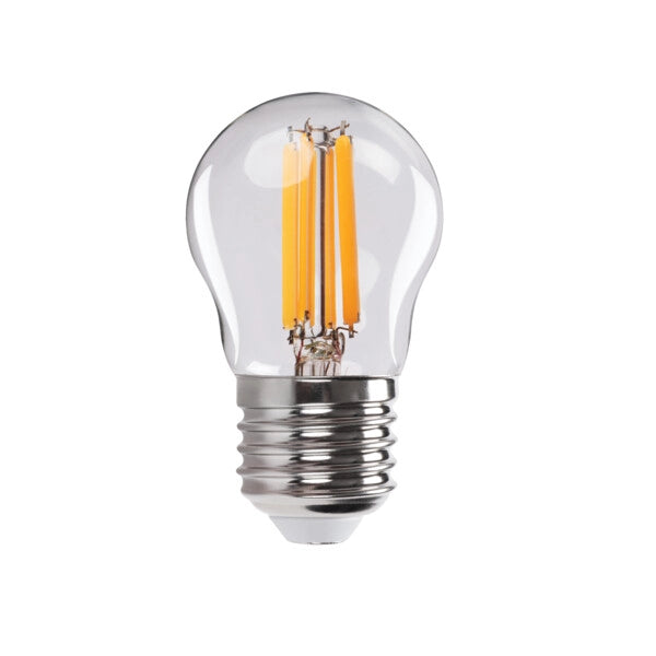 Kanlux Lampadina LED Filament G45 E27 3,8W 60W calda