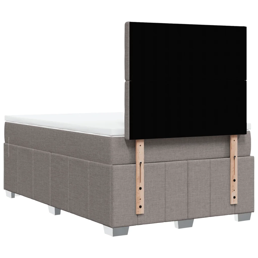 Giroletto a Molle con Materasso Tortora 120x200 cm in Tessuto 3291653