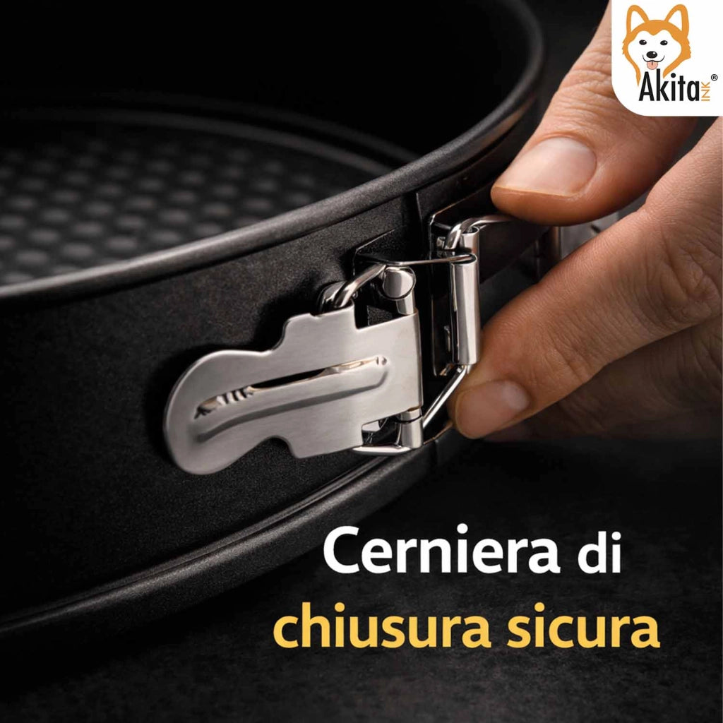 Akitaink Stampo Torta a Cerniera 22 cm Antiaderente