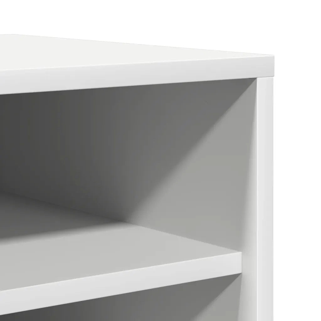 Scarpiera-Scaffale per scarpe Bianca 60x35x92 cm in Truciolato 560635