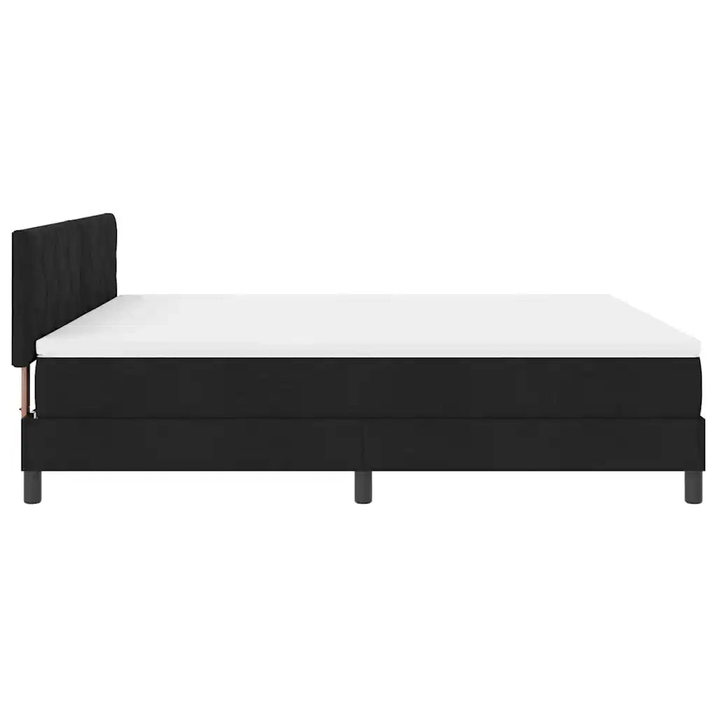 Letto a molle con materasso Nero 180 x 200 cm Tessuto 3338785