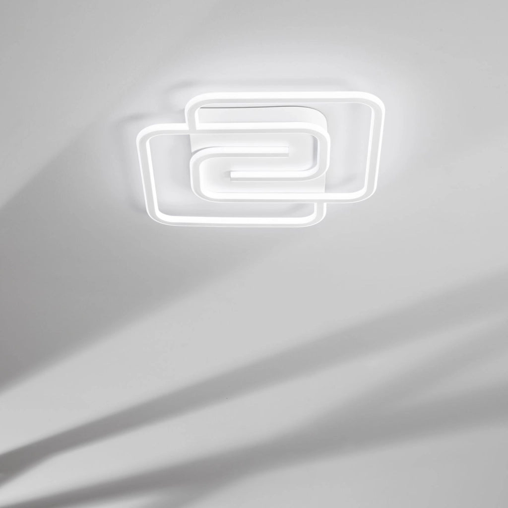 PLAFONIERA LED CAYMAN QUADRA 40W 49X49XH6CM BIANC.