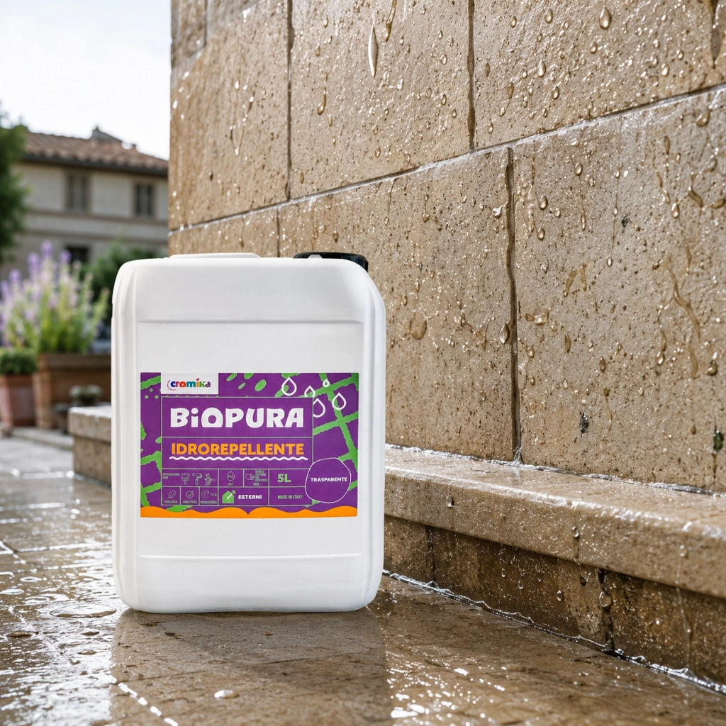 Idrorepellente siliconico trasparente acqua pronto uso linea biopura cromika *** formato 5 lt, confezione 1