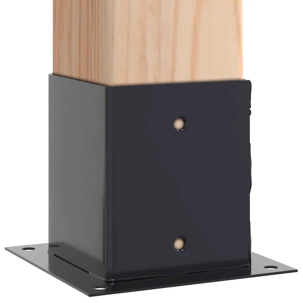 Basi per Pali Quadrati 4pz 101x101mm Acciaio Verniciato Polvere 42000030