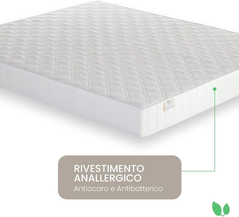 Materasso piazza e mezza memory 120x190 alto 20 cm antiacaro e antibatterico Farmarelax