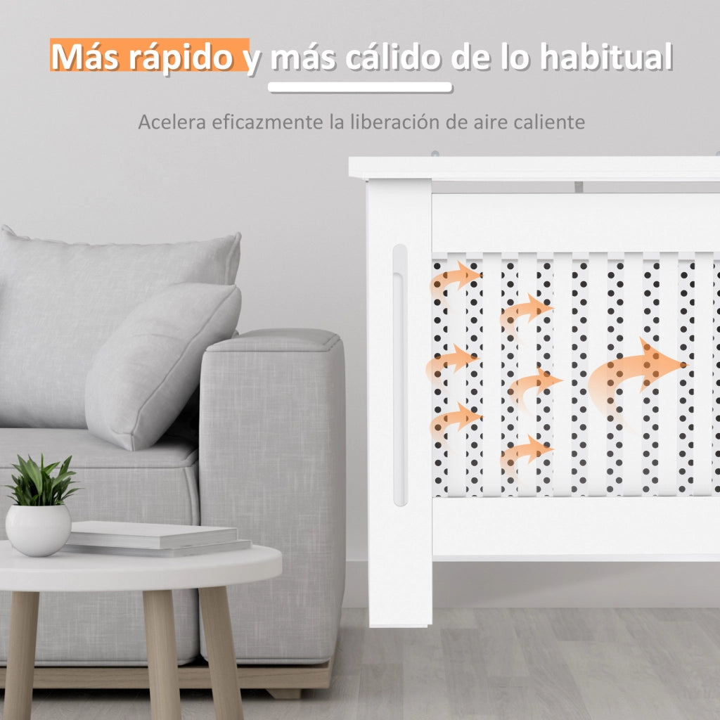 Copriradiatori con Ripiano ¨C zephmum ¨C 78x19x82 cm Bianco