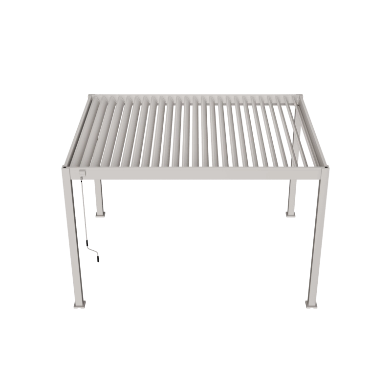 copy of Pergola bioclimatica Ombréa® VS autoportante 3x4M - Beige - Lamelle bianche