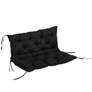 Cuscino per panca a 3 posti 100x98x8 cm, cuscino per panca con lacci, cuscino per seduta, cuscino per sedia da esterno/interno, cuscino per seduta,