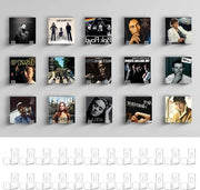 Sostegno per Display e Archiviazione in Vinile Acrilico Flottante - 24 Pack - Con Viti e Ancore - Per Copertine Fumetti Album Riviste - 25 x 39 x 46 cm