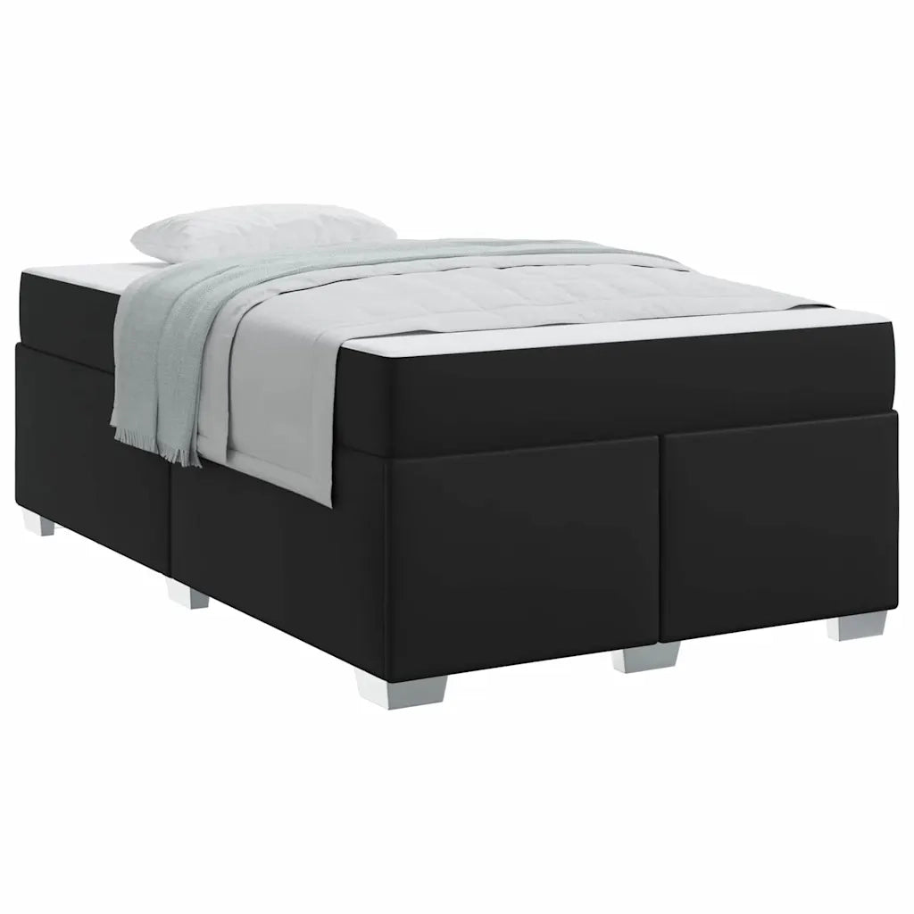 vidaXL Struttura del letto Nero 120 x 190 cm Pelle sintetica