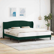Struttura del letto Verde Scuro 180 x 200 cm Velluto