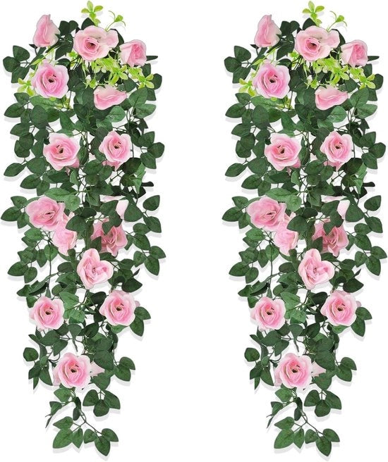 Decorazione di Fiori di Rosa Sospesi 90 cm - Decorazione di Muro - Matrimonio - Fiori di Rosa Sospesi - Decorazione di Muro - Facile da Pulire