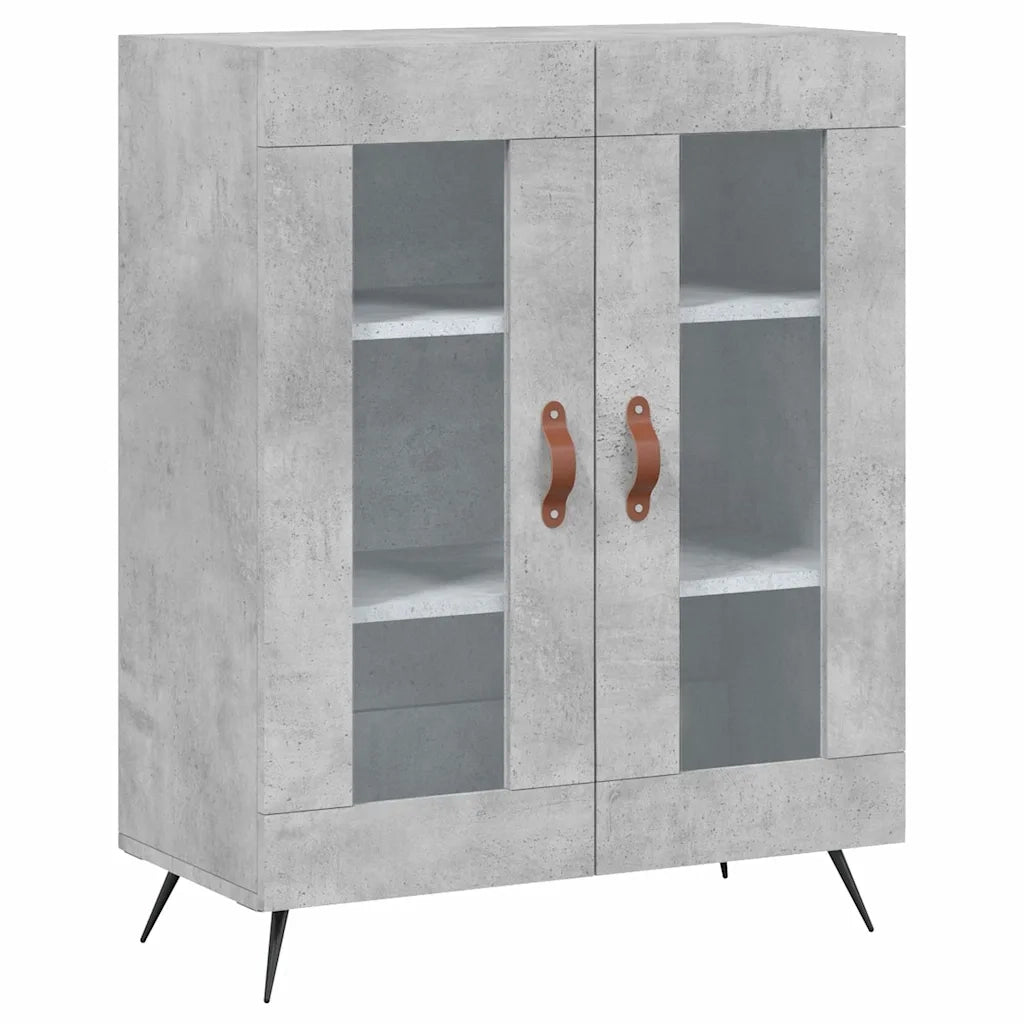 Credenza Grigio Cemento 69,5x34x180 cm in Legno Multistrato 3199597