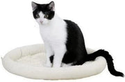 Cuscino per gatti, letto per gatti, pieghevole, per gatti o piccoli cani, morbido, peloso piuma sintetica