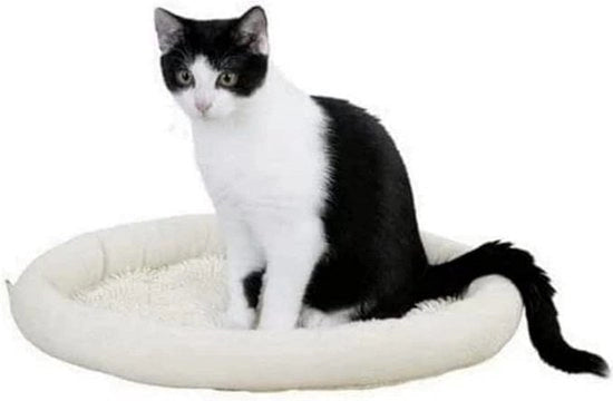 Cuscino per gatti, letto per gatti, pieghevole, per gatti o piccoli cani, morbido, peloso piuma sintetica