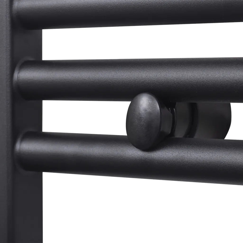 Radiatore Centrale Portasciugamano Dritto Nero 500 x 1160 mm 141907