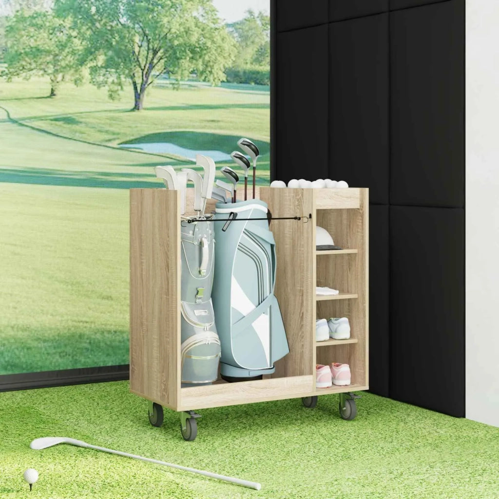 Armadio per Golf con ruota Rovere Sonoma 90 x 45 x 98 cm