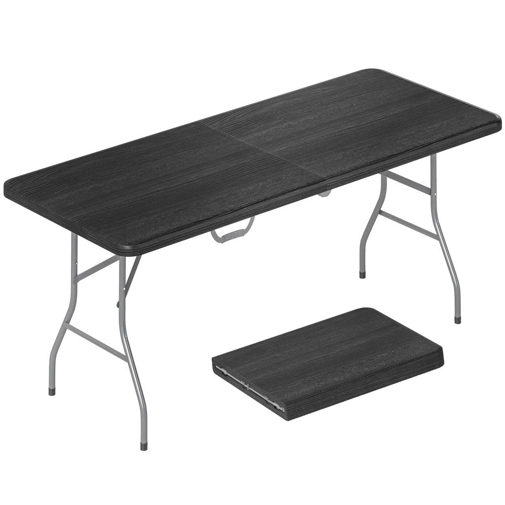 Tavolo pieghevole da esterno ¨C Zephmum ¨C Nero 180x74 cm