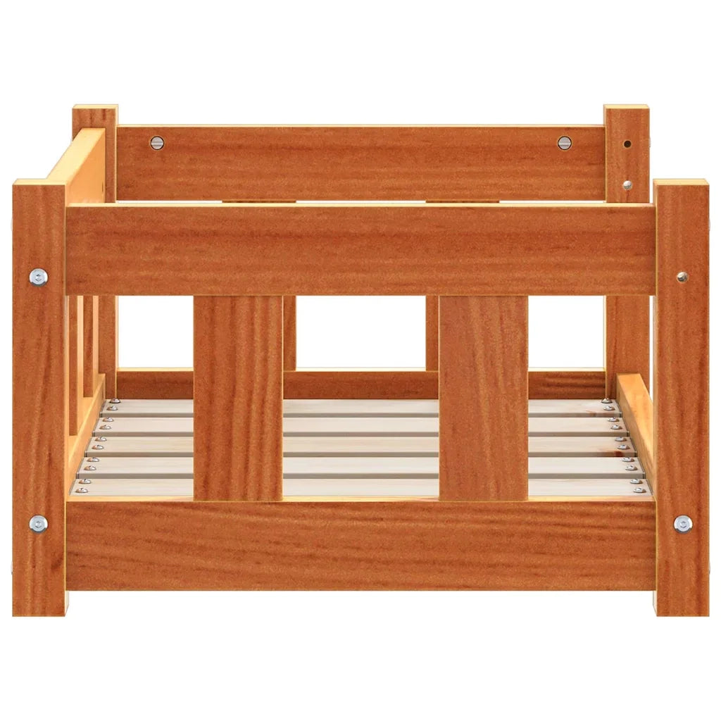 Letto per Cani Marrone cerato 55 x 45 x 28 cm Pino massello CFW5791677